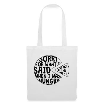 désolé pour ce que j’ai dit quand j’avais faim - Sac en tissu - blanc - Devant