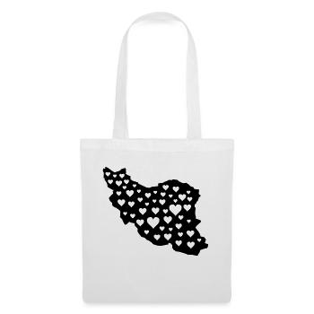 Iran Amour 01 - Sac en tissu - blanc - Devant