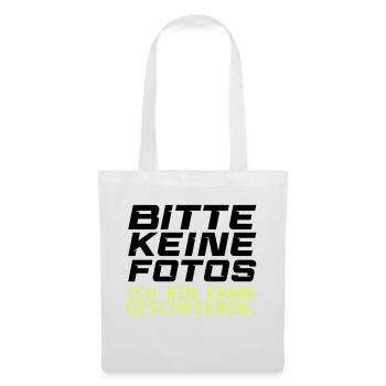 bitte keine fotos - Stoffbeutel - Weiß - Vorne