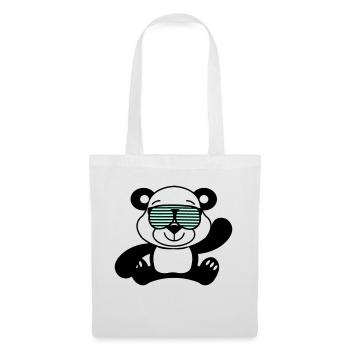 Panda Ours Cool - Sac en tissu - blanc - Devant