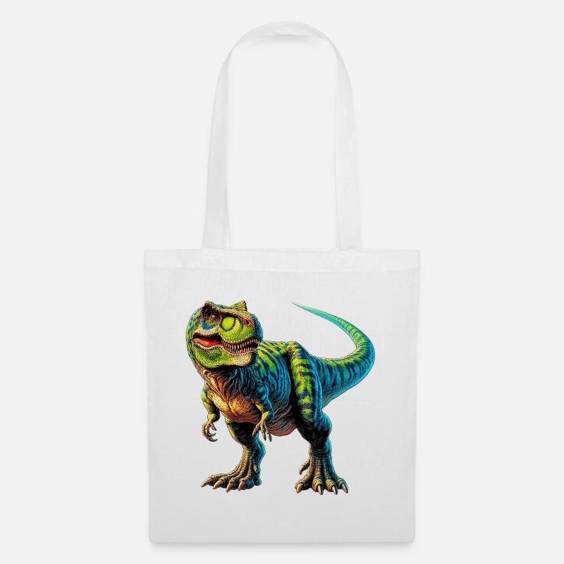 Dinosaurier - Stoffbeutel - Weiß