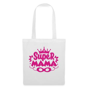 Super Mama - Stoffbeutel - Weiß - Vorne