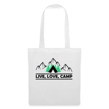 Live Love Camp - Tote Bag - white - Front