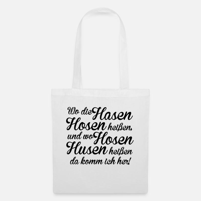 Hasen Hosen - Stoffbeutel - Weiß