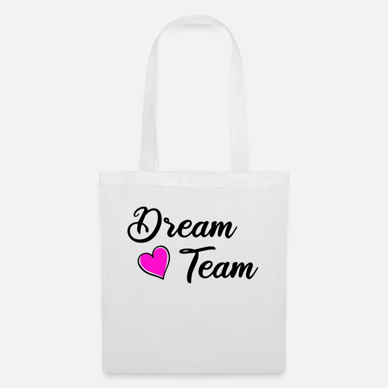dream team - Stoffbeutel - Weiß
