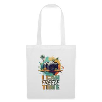 I can freeze time - Stoffbeutel - Weiß - Vorne