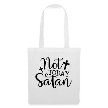 Pas aujourd’hui, Satan - Sac en tissu - blanc - Devant