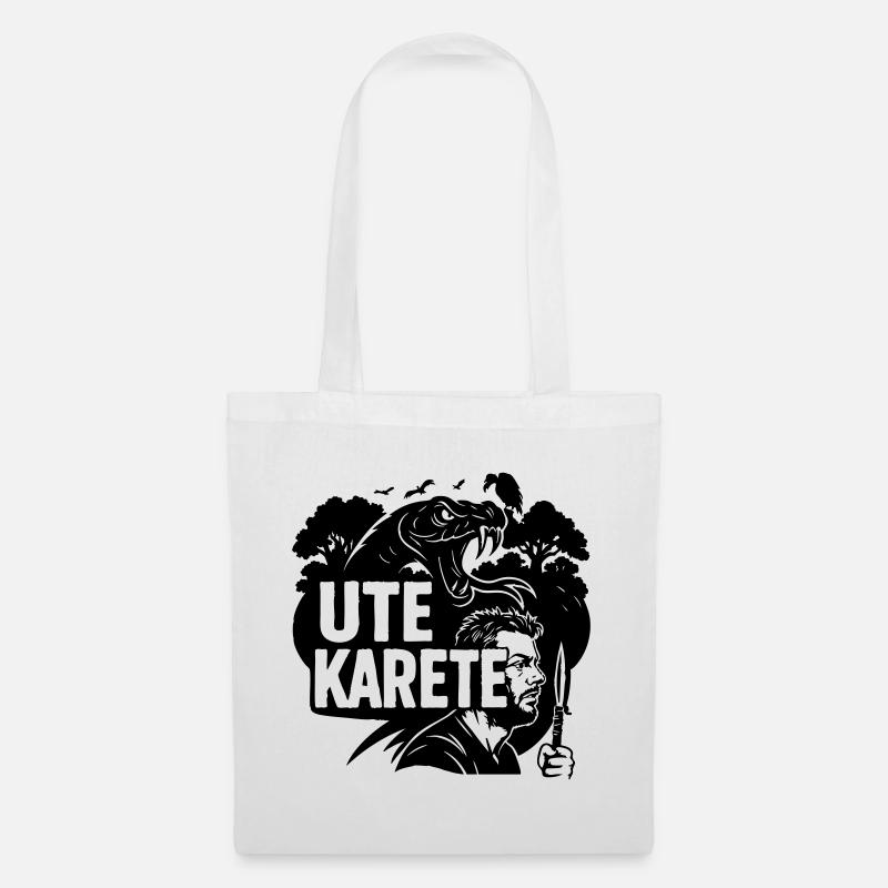 Ute Karete - Stoffbeutel - Weiß