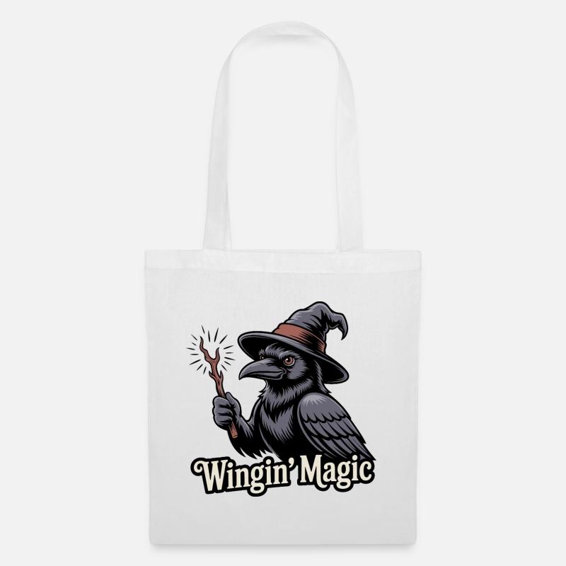 Wingin’ Magic Raven - Tote Bag - white