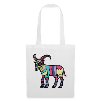 Chèvre de montagne Halloween Zombie - Sac en tissu - blanc - Devant