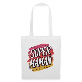 Super-Mama - Stoffbeutel - Weiß - Vorne