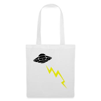 UFO Invasion Lightning Attack Alien Vector - Tote Bag - white - Front