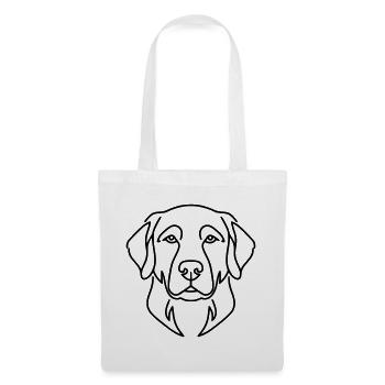 Labrador Head Dog Portrait Vector - Tote Bag - white - Front