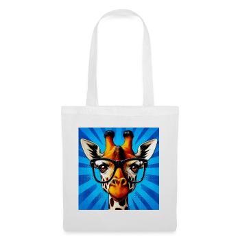 Giraffe - Stoffbeutel - Weiß - Vorne