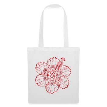 Hawaiian Flower Hibiscus Hibiscus Blossom Holiday Gift - Tote Bag - white - Front