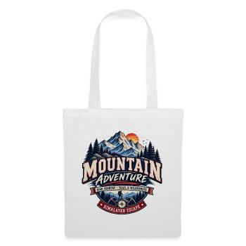 Vintage Himalayan Mountain Adventure T-Shirt - Stoffbeutel - Weiß - Vorne