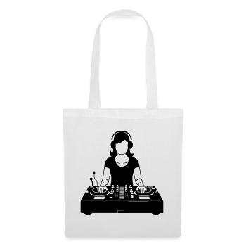 DJ - Stoffbeutel - Weiß - Vorne