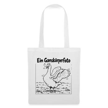 Lustiges Ganskörperfoto - Stoffbeutel - Weiß - Vorne