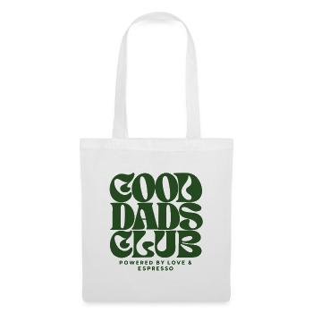 Good Dads Club – Powered by Love & Espresso  - Stoffbeutel - Weiß - Vorne