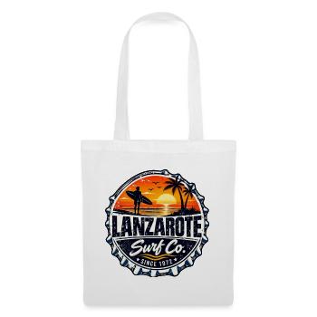 Lanzarote Surf Co. - Kanaren - Spanien - Surfing - Stoffbeutel - Weiß - Vorne