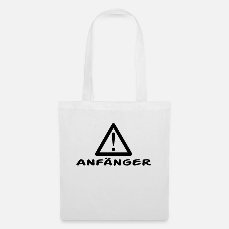 Achtung Anfänger - Stoffbeutel - Weiß