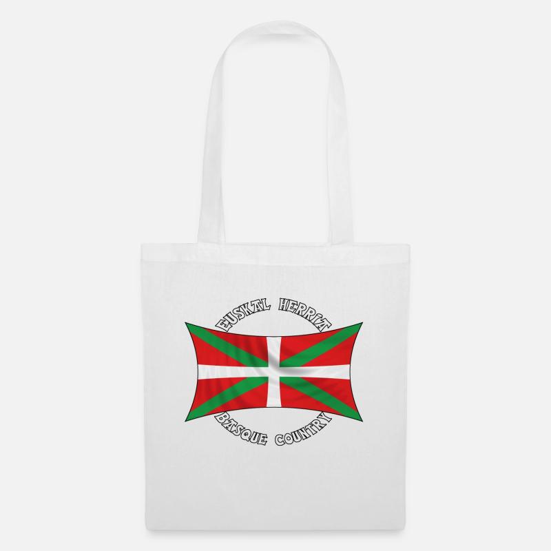 drapeau basque - Sac en tissu - blanc