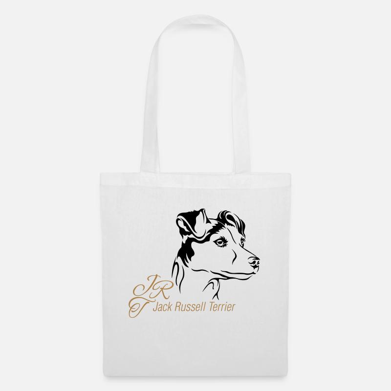 Jack Russell Terrier - Stoffbeutel - Weiß