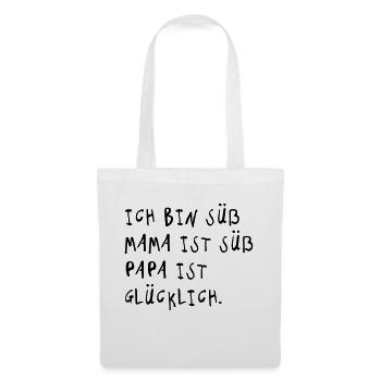 Ich bin süß (Spruch) - Stoffbeutel - Weiß - Vorne
