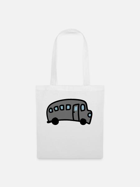 Bus 3 - Stoffbeutel - Weiß