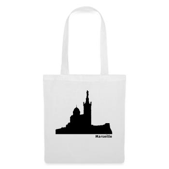 Marseille - Sac en tissu - blanc - Devant