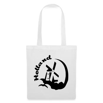 Hollande Moulin à vent - Sac en tissu - blanc - Devant