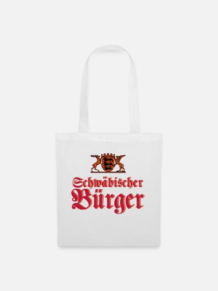 Schwäbischer Bürger - Stoffbeutel - Weiß