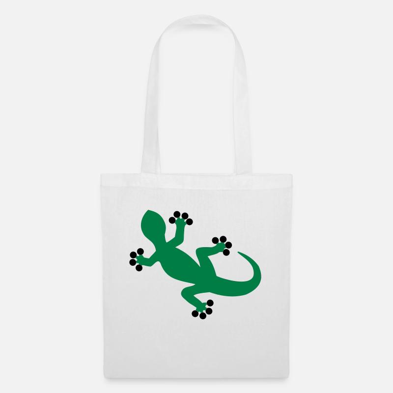 Gecko / Lizard - Tote Bag - white