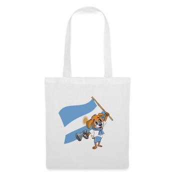 Argentinien Fan Hund - Stoffbeutel - Weiß - Vorne