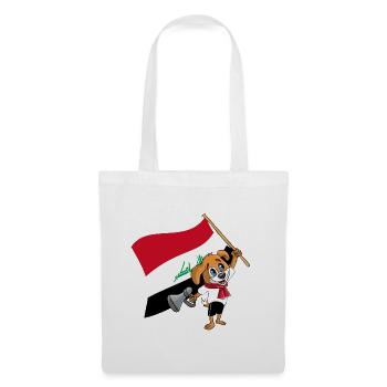 Irak fan chien - Sac en tissu - blanc - Devant