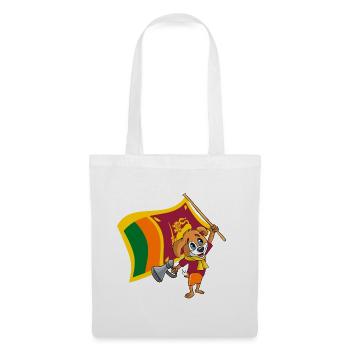 Chien fan du Sri Lanka - Sac en tissu - blanc - Devant