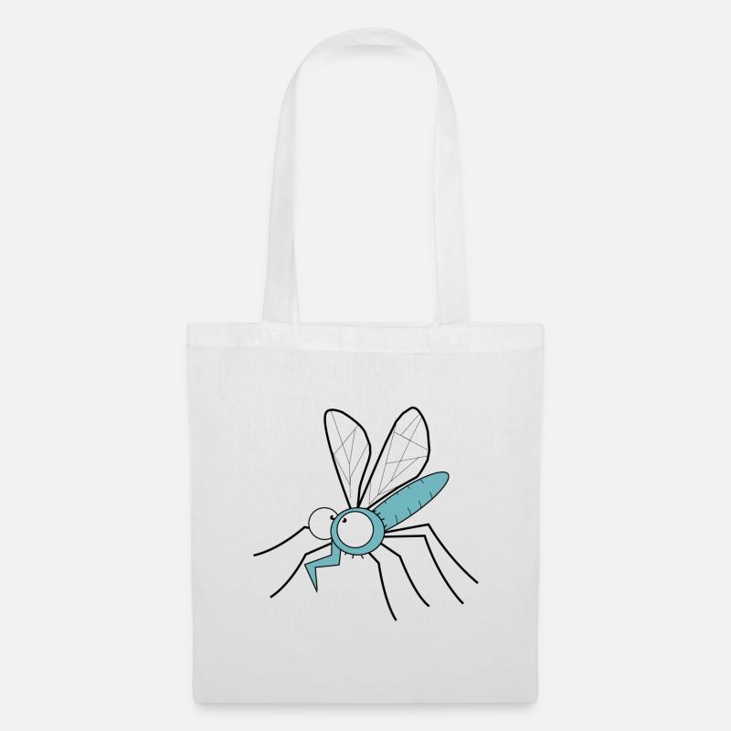 insect mosquito Mücke Mückenplage Stich - Stoffbeutel - Weiß