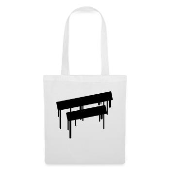 2_empty_graffiti_frames - Stoffbeutel - Weiß - Vorne