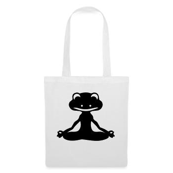 Frog Yogi - Sac en tissu - blanc - Devant