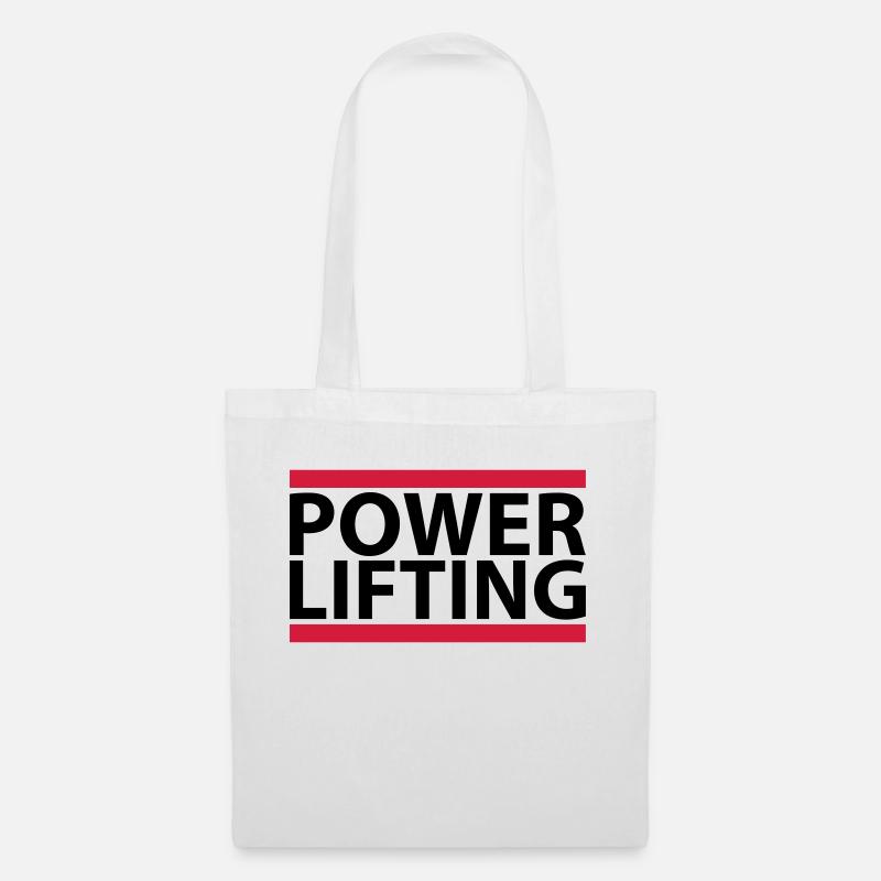 Powerlifting - Stoffbeutel - Weiß