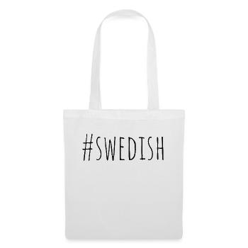 #swedish SWEDEN STOCKHOLM NORDIC - Sac en tissu - blanc - Devant