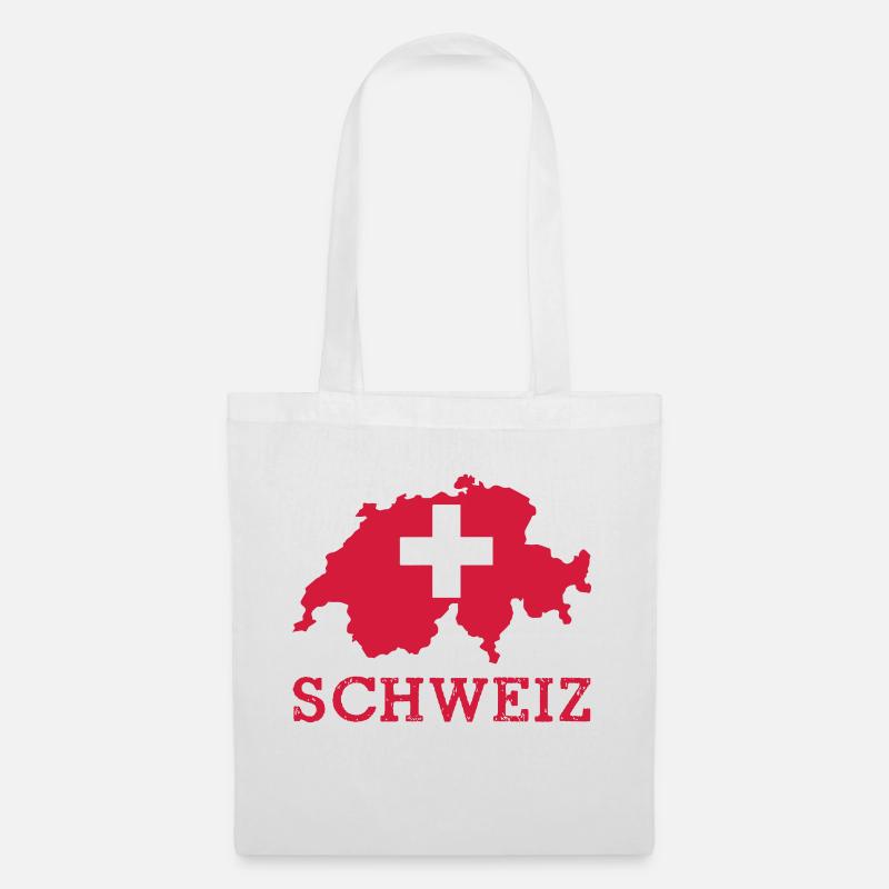 schweiz - Stoffbeutel - Weiß