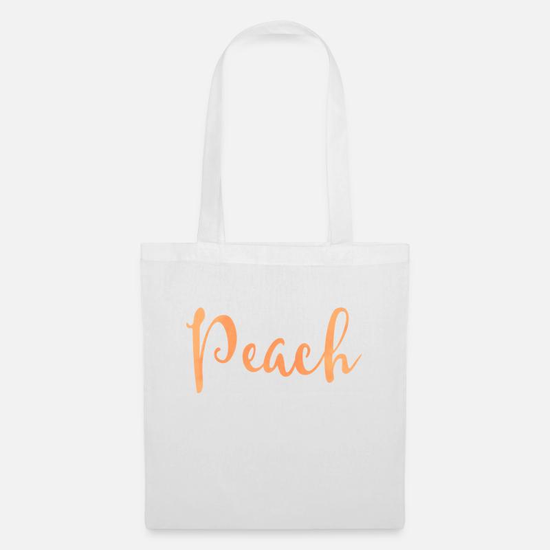 peach - Stoffbeutel - Weiß