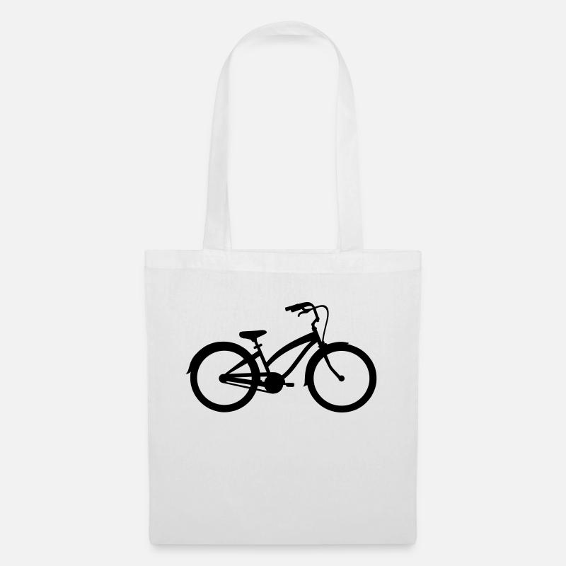 Fahrrad - Stoffbeutel - Weiß
