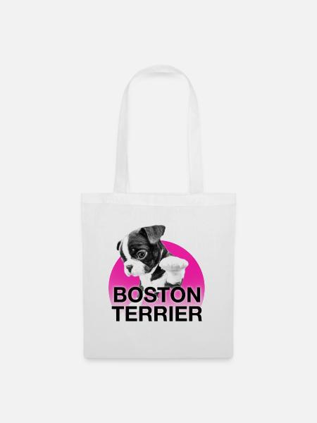 BOSTON TERRIER - Stoffbeutel - Weiß