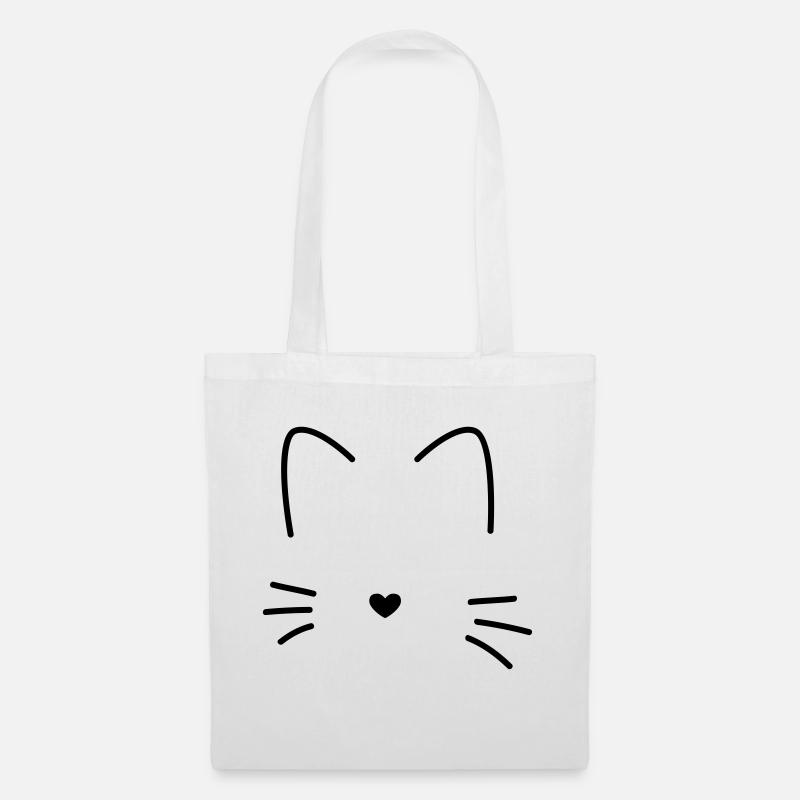 Cat - color freely selectable - Tote Bag - white