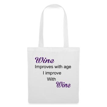 Wine - Tote Bag - white - Front