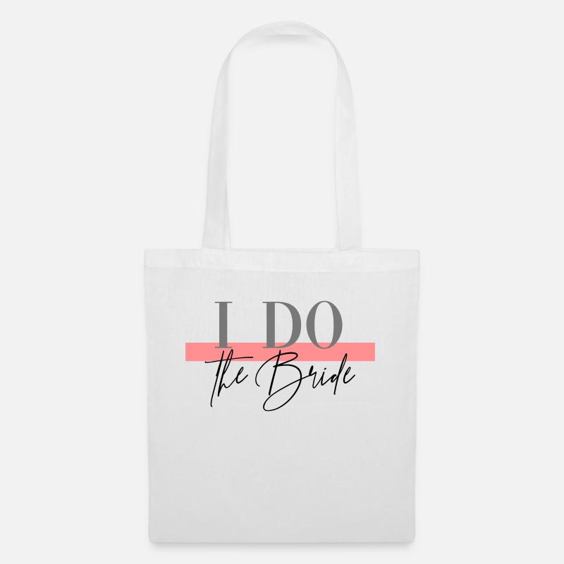 I DO CREW THE BRIDE - JGA - Junggesellenabschied - Stoffbeutel - Weiß
