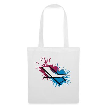 chaise plage couleur éclaboussures gouttes taches liegestu - Sac en tissu - blanc - Devant