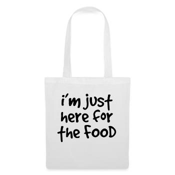 I'm just here for the food - Tote Bag - white - Front